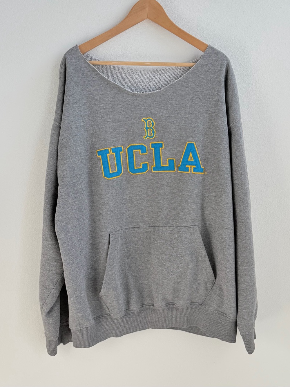 UCLA grey off the shoulder sweatshirt